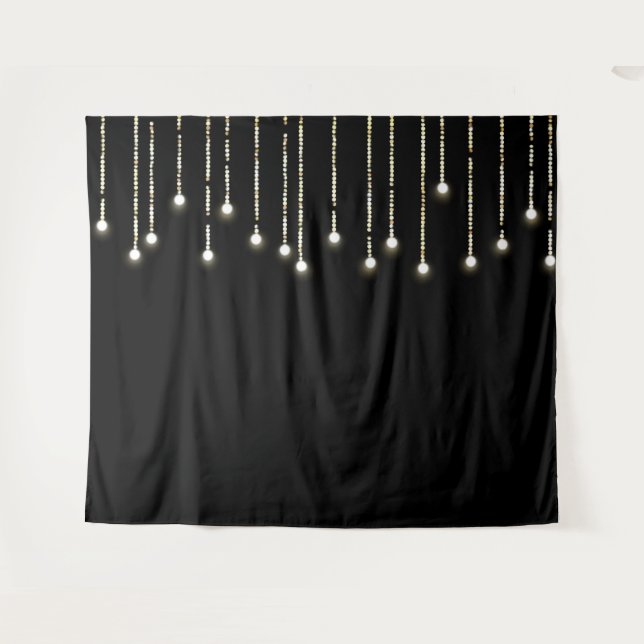 Tenture Guirlandes Lumineuses Tendances sur un Photomaton  (Devant (Horizontal))