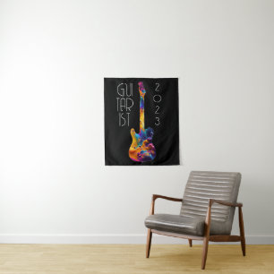 TENTURE GUITARISTE CADEAU GROUPE DE GUITAR COLORÉ 2023