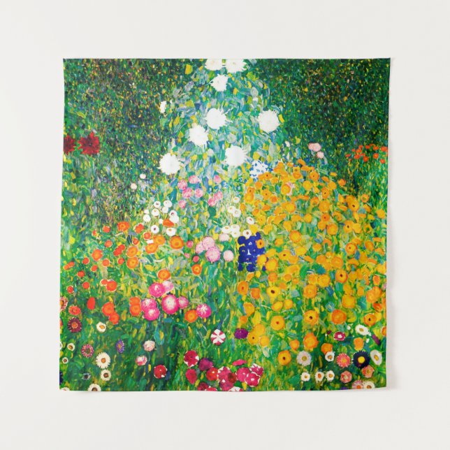 Tenture Gustav Klimt "Jardin de fleurs" (Devant)