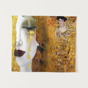 Tenture Gustav Klimt, peintures Collage, Art combiné