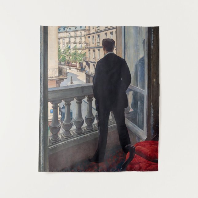 Tenture Gustave Caillebotte - Homme à la fenêtre (Devant)