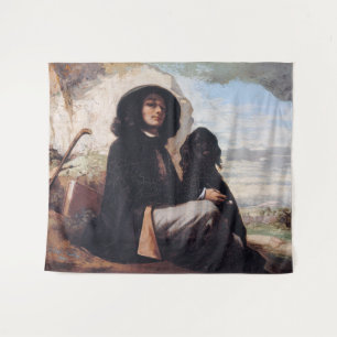 Tenture Gustave Courbet - Autoportrait au chien noir