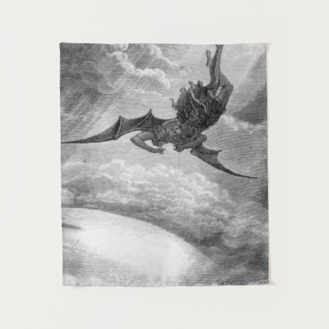 Tenture Gustave Dore Satan Du Paradis Perdu Par John Milt (Devant)