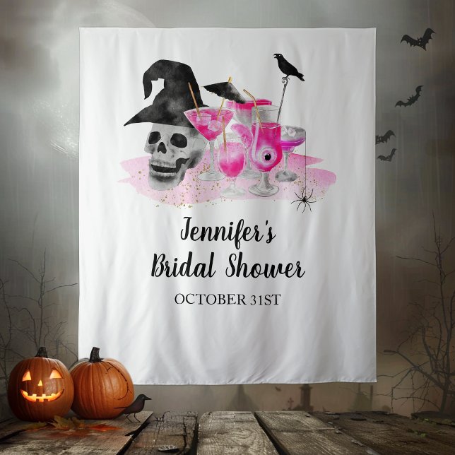 Tenture Halloween Cocktail Fête des mariées fond (Créateur téléchargé)
