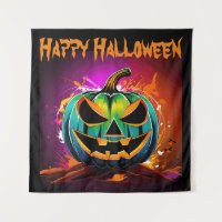 Halloween coloré Déplaisant Citrouille noir