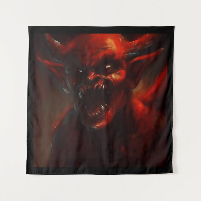 Tenture Halloween - Démon 4 (Devant)