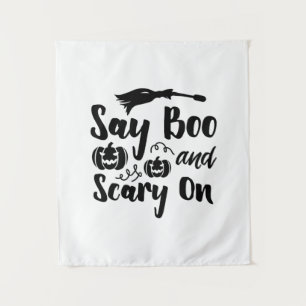 Tenture Halloween Dis Crie Et Effrayant Pour Un Anniversai