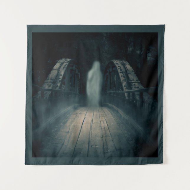 Tenture Halloween - Haunted Bridge 4 (Devant)