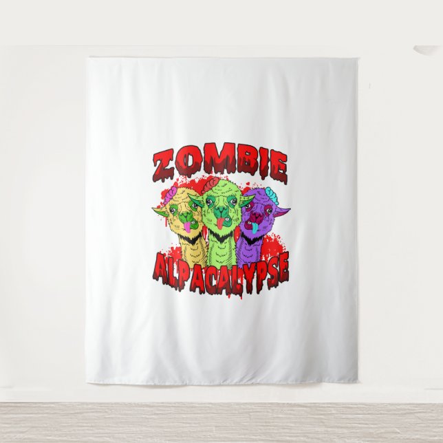 Tenture Halloween Llama Alpaca Funny Lama Glama Cool Cadea (Devant)