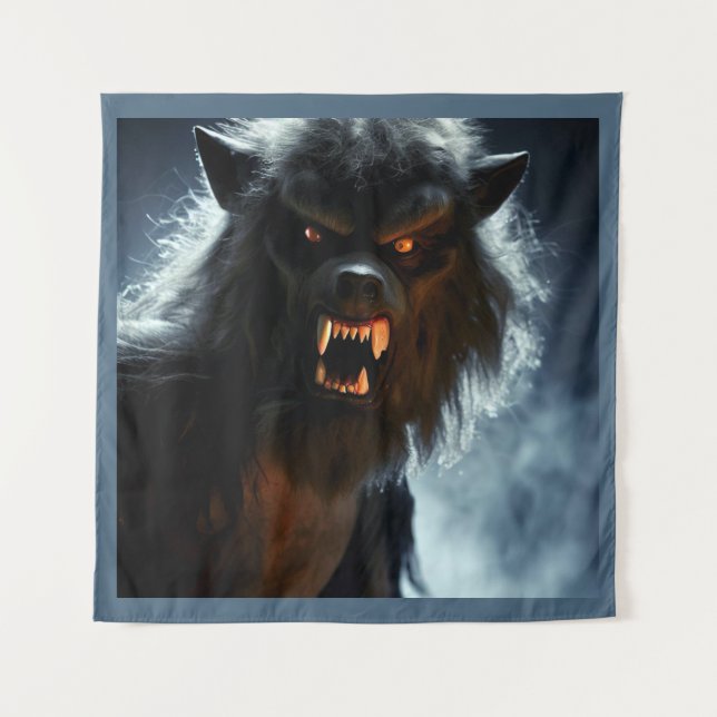 Tenture Halloween - Loup-garou 1 (Devant)
