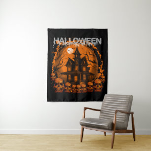 TENTURE HALLOWEEN MAISON HANTÉE ÉPRAVANTABLE CRÂNES