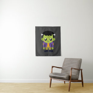 Tenture Halloween monstre Frankenstein Green
