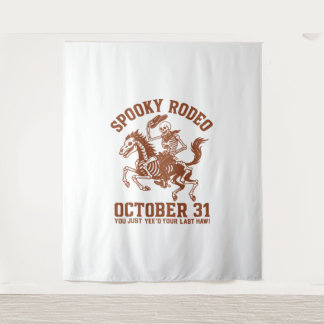Tenture Halloween Rodéo éffrayant 31 octobre