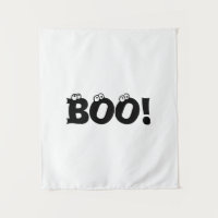 Halloween Scary Boo! yeux noir blanc déco