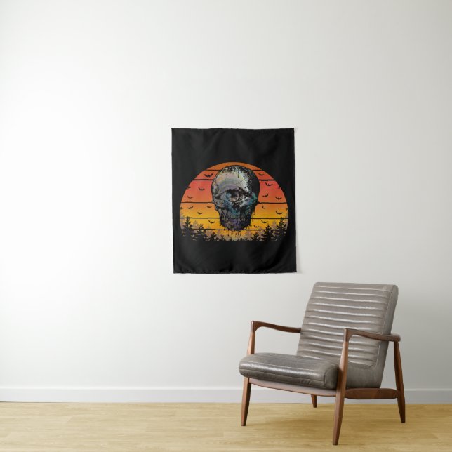 TENTURE HALLOWEEN SCARY SKULL (En situation)