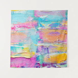 Tenture Hand drawn acrylic painting. Abstract art backgrou