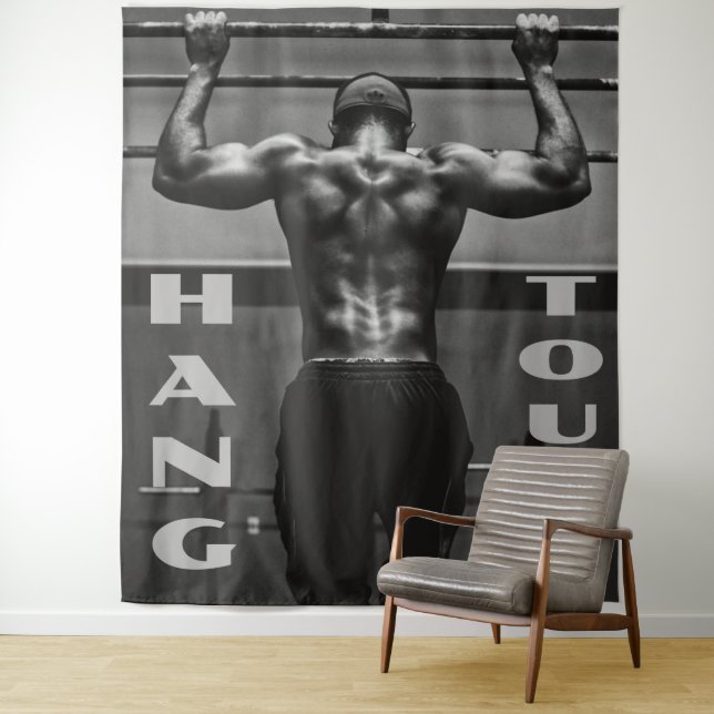 Tenture Hang Tough Muscle Man Entraînement Gym (En situation)