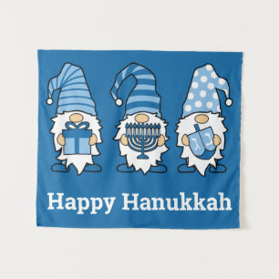 Tenture Hanoukka Gnomes Trio Tapestry