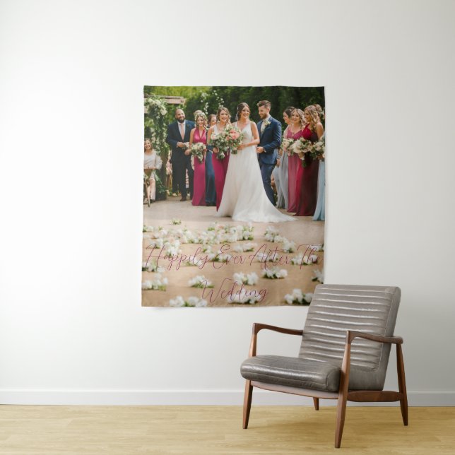 Tenture #HappilyEverAfter : LaTapisserieMariage (En situation)