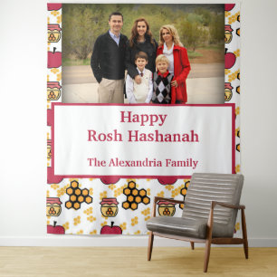 Tenture Happy Rosh Hashanah Juif Nouvel An photo personnal