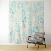 Harmonie bleu et rose doux