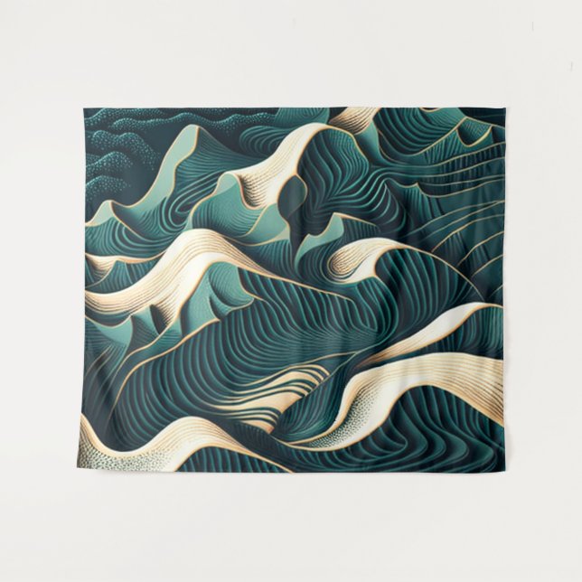 Tenture Harmonie fluide (Devant (Horizontal))