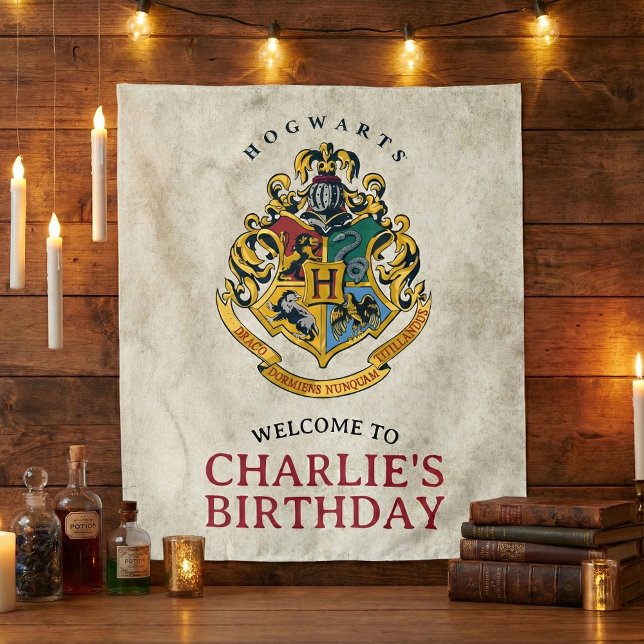 Tenture Harry Potter Armoiries de Poudlard Anniversaire (Créateur téléchargé)