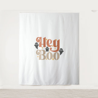 Tenture Hey Boo Boho Halloween Hey Boo Ghost
