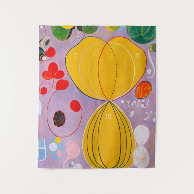 Tenture Hilma af Klint - Le dix plus grand n° 7 (Devant)