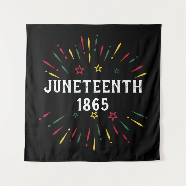 Tenture Histoire des Noirs Jumelage afro-américain 1865 (Devant)