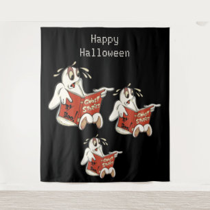 Tenture Histoires de fantômes Fond d'Halloween