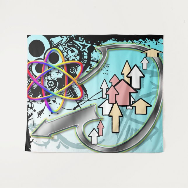 Tenture Hochets #1 Tapestry (Devant (Horizontal))