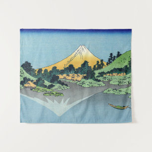 Tenture Hokusai - Le Mont Fuji reflète le lac Kawaguchi