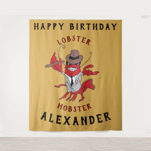 Tenture Homard Homard 🦞 Drôle Cartoon Gangster