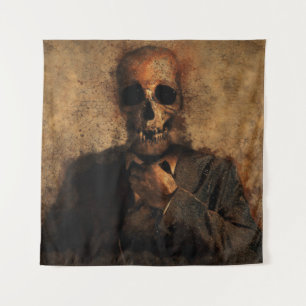 Tenture Homme crâne arrière - plan texture mort