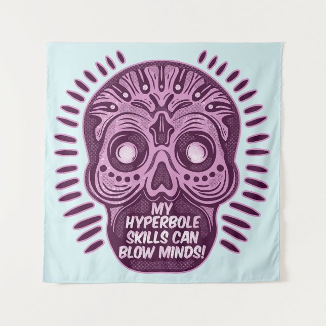 Tenture Hyperbole Funny ANGLAIS LANGUE (Devant)