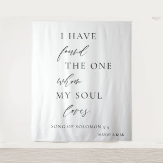 Tenture “I Have Found the One” Wedding Backdrop Banner 
