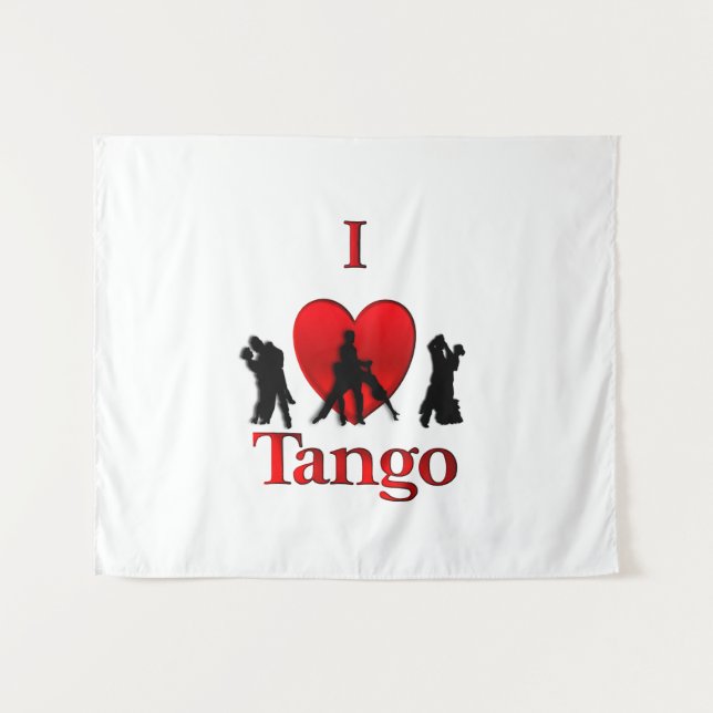 Tenture I Heart Tango (Devant (Horizontal))