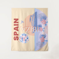 Ibiza, Espagne, Art Voyage, Art Rétro, Pastel