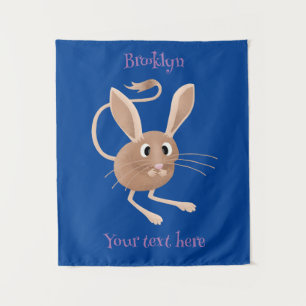 Tenture Illustration de dessin animé de jerboa mignon aux