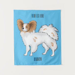 Tenture Illustration de dessin pour chien de Papillon