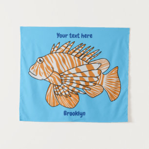 Tenture Illustration de Happy lionfish