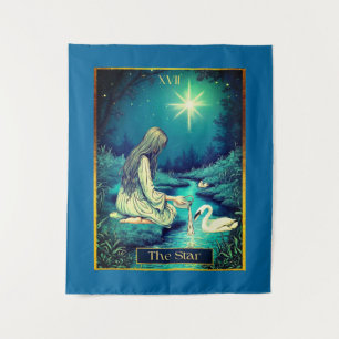 Tenture Illustration de la carte Tarot, l'étoile