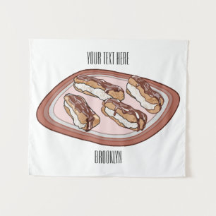 Tenture Illustration de l'éclair de chocolat