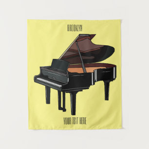 Tenture Illustration de piano