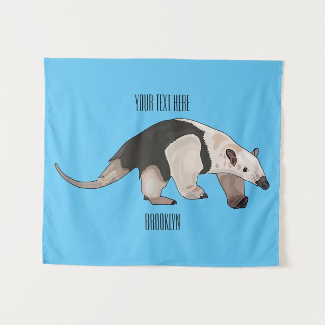 Tenture Illustration de Tamandua (Devant (Horizontal))