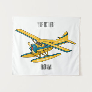 Tenture Illustration d'hydravion