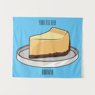 Tenture Illustration du dessin animé Cheesecake