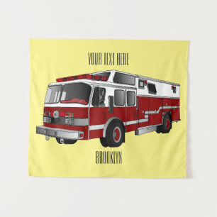 Tenture Illustration du moteur à incendie