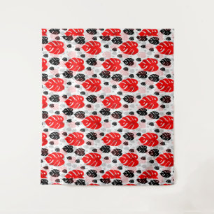 Tenture Illustration du Motif de forme Abstrait de feuille